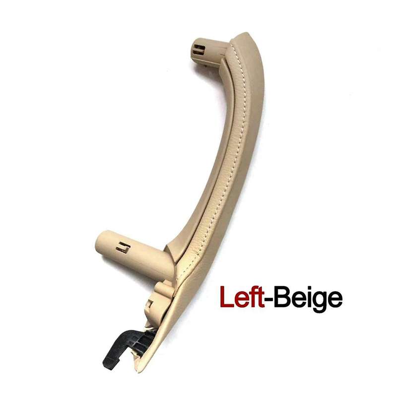 Beige Right Hand Drive Car Inner Door Handle with PU Leather Door Handle Assembly for X3 X4 F25 F26
