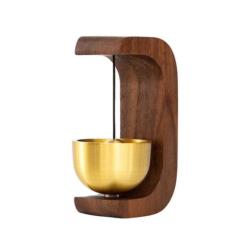 Bell for Door Opening - Door Bell Chime for Entry, Tape Doorbell, Compact Wood Style Bass Cute Remin