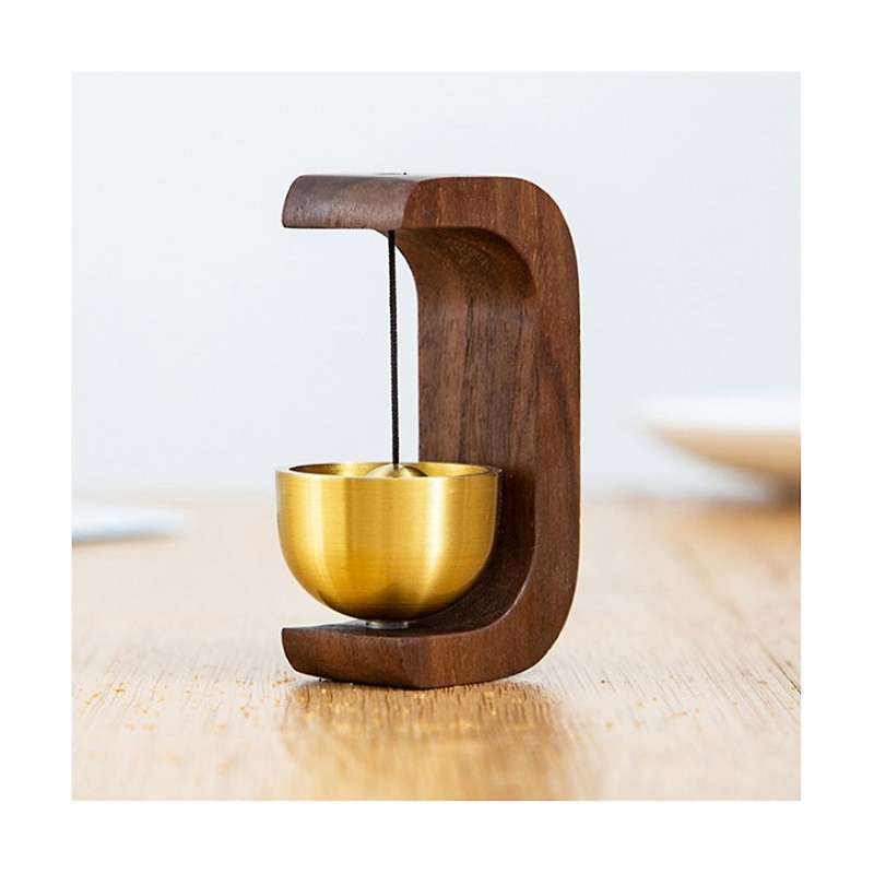 Bell for Door Opening - Door Bell Chime for Entry, Tape Doorbell, Compact Wood Style Bass Cute Remin