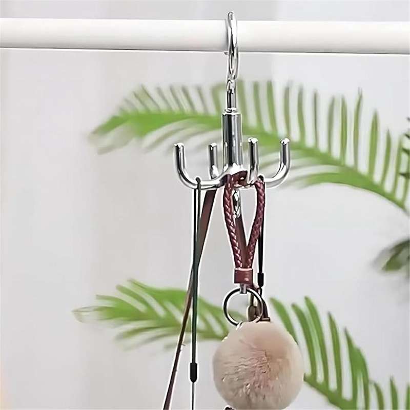 Belt Hanger Tie Rack, 4 Pack Closet Organizer, Storage Hook for Belt, Scarf, Hat,Handbag, Shoes,Bra