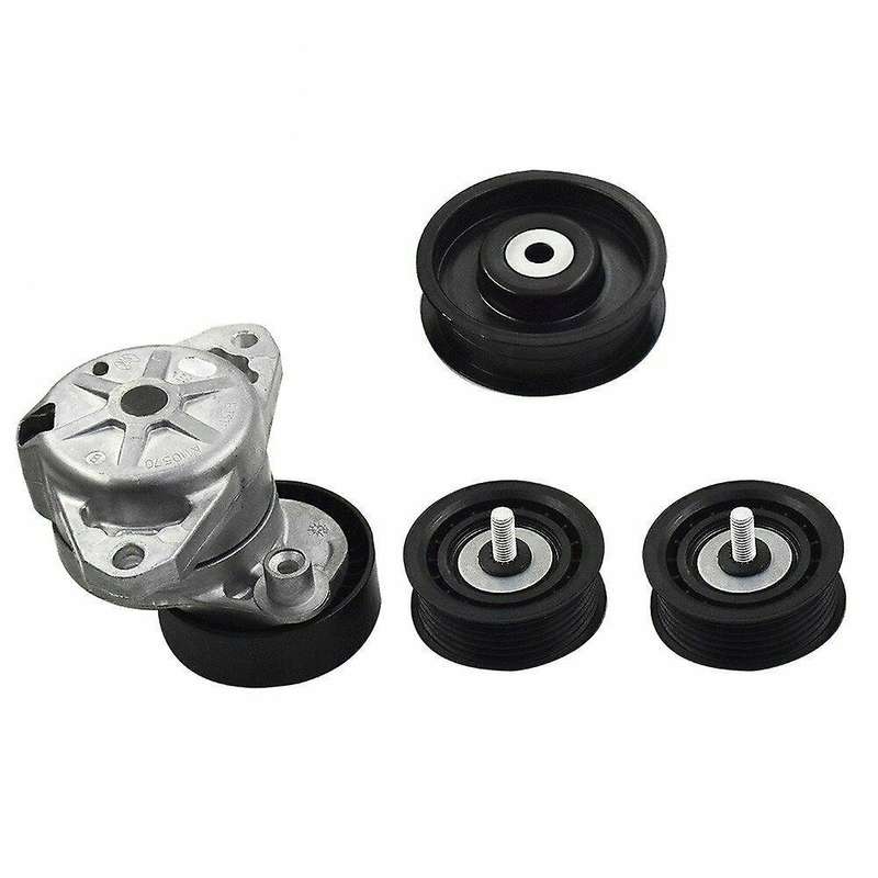 Belt Tensioner with Pulley + Idler Pulley for C300 C350 E350 ML350 (4Pcs) 2722021419 2722021019
