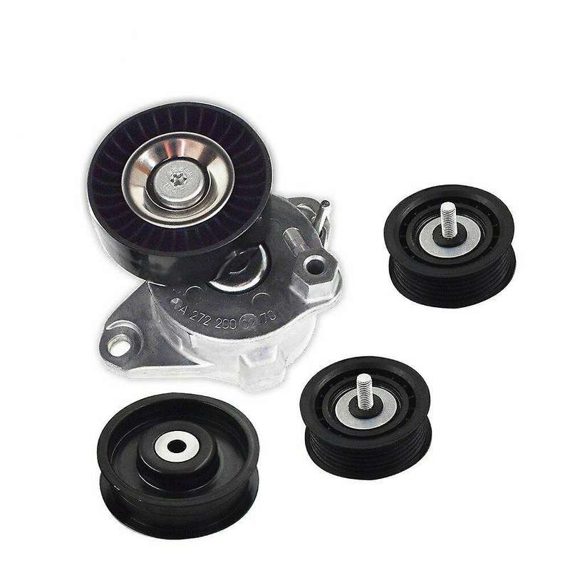 Belt Tensioner with Pulley + Idler Pulley for C300 C350 E350 ML350 (4Pcs) 2722021419 2722021019