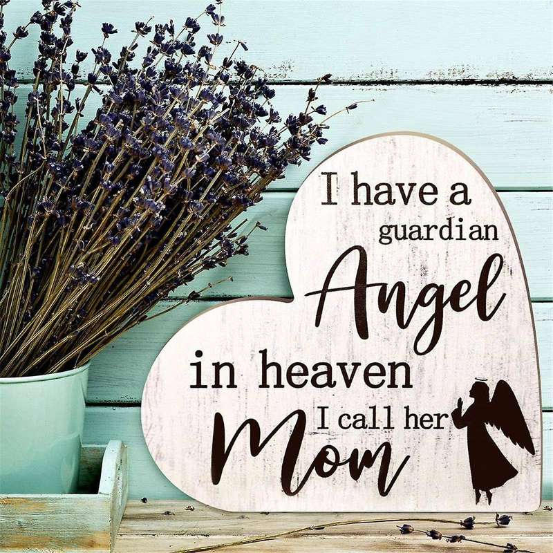 Bereavement Gift Sympathy Memorial Decor Sign Mother's Day Memorial Sign for Loss of Mother Grief Fu