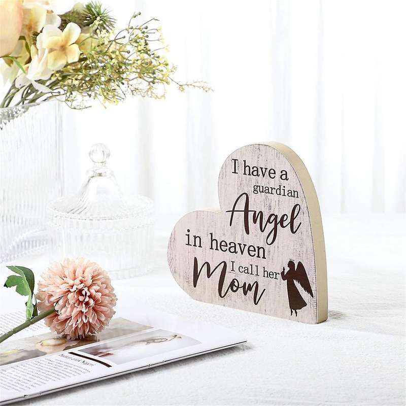 Bereavement Gift Sympathy Memorial Decor Sign Mother's Day Memorial Sign for Loss of Mother Grief Fu