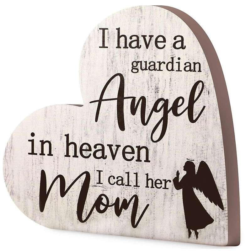 Bereavement Gift Sympathy Memorial Decor Sign Mother's Day Memorial Sign for Loss of Mother Grief Fu