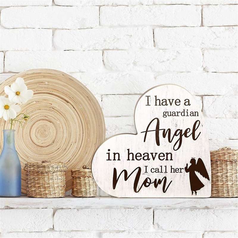 Bereavement Gift Sympathy Memorial Decor Sign Mother's Day Memorial Sign for Loss of Mother Grief Fu