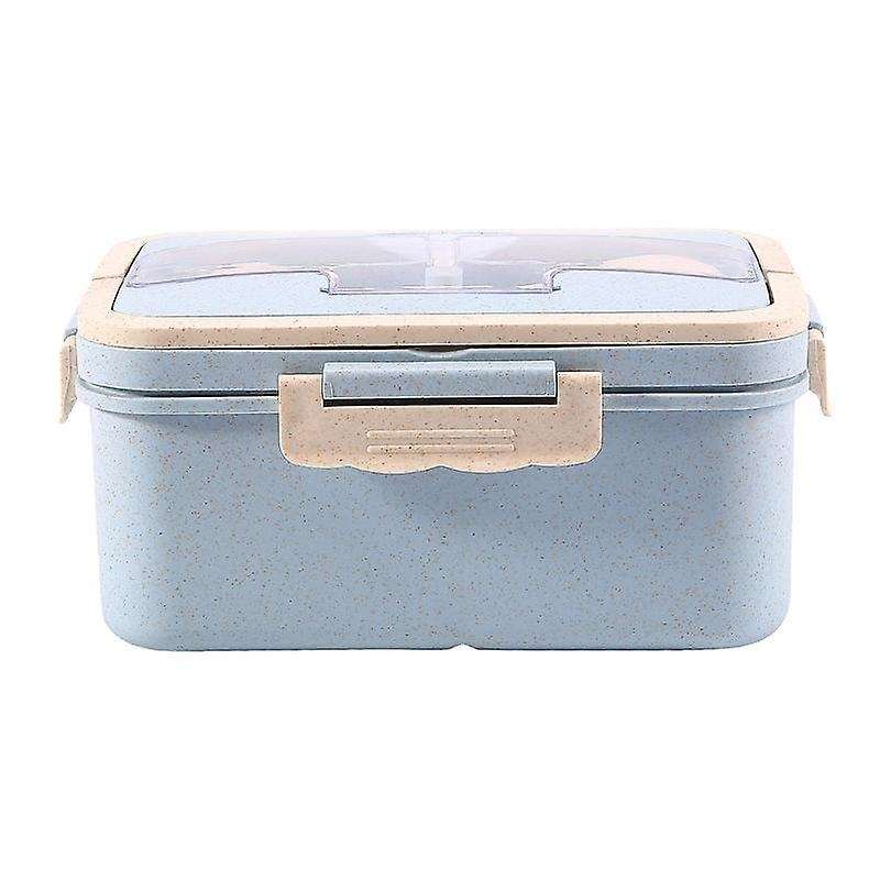 Bento Box for Adults with 3 Compartment, 1500ml Lunch Box for Kids with Spoon & Fork Leakproof Micr