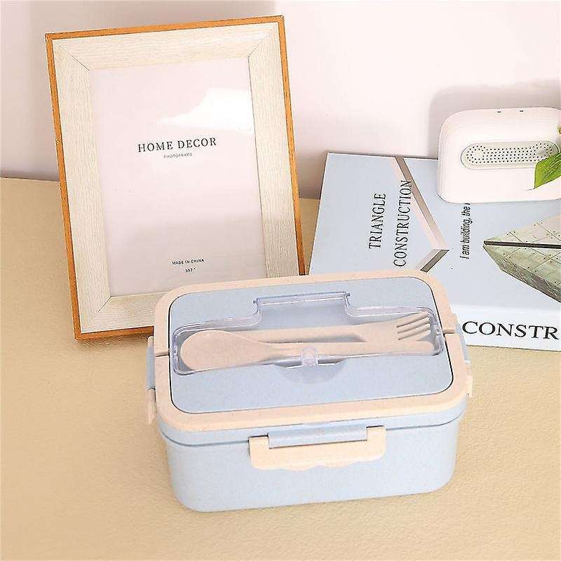 Bento Box for Adults with 3 Compartment, 1500ml Lunch Box for Kids with Spoon & Fork Leakproof Micr