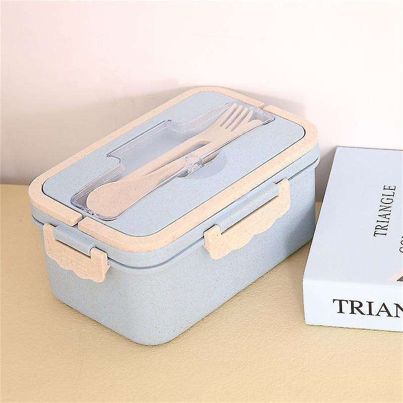 Bento Box for Adults with 3 Compartment, 1500ml Lunch Box for Kids with Spoon & Fork Leakproof Micr