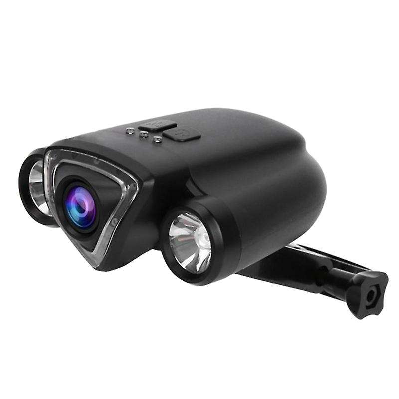 Bicycle Driving Recorder Camera with Dual Lights Support WIFI GPS Track Bike Accessories Rear