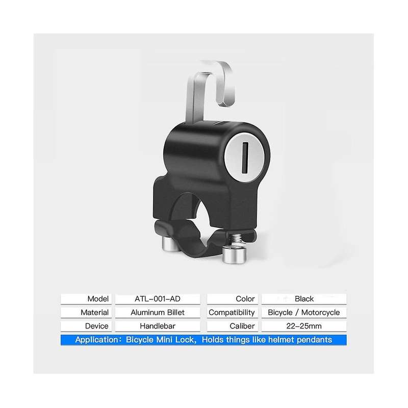 Bicycle Electric Motorcycle Safety Accessories Hat Sundries Helmet Lock Tube Clip Fixed Anti-Theft L