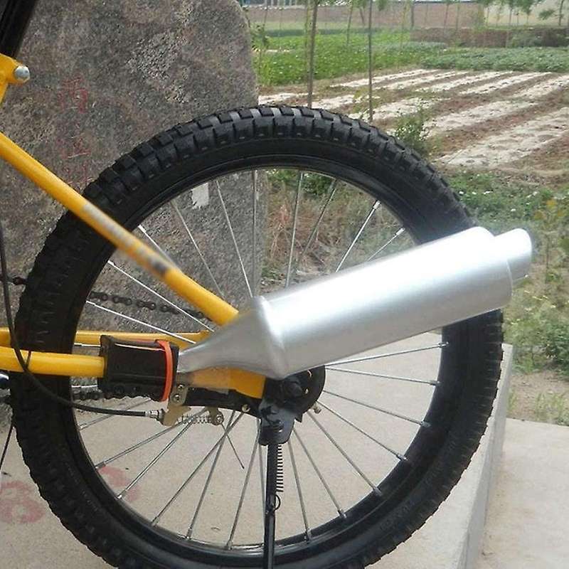 Bicycle Exhaust Sound System,Bike Turbo Exhaust Pipe with Sound Effect Motorcycle Noise Maker Cyclin