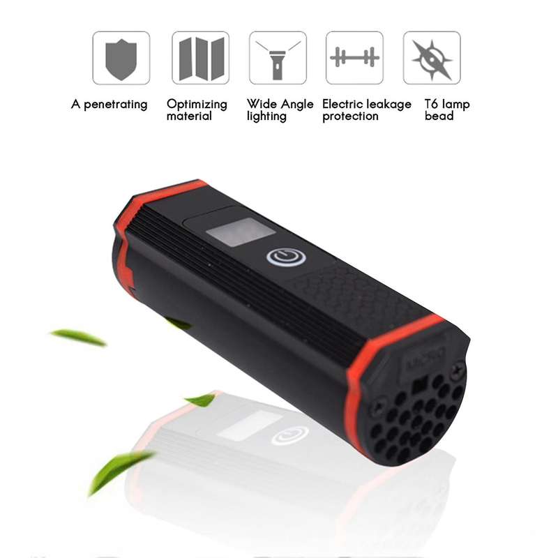 Bicycle Front Light USB Charging Night Ride T6 Waterproof LED Warning Headlight Bicycle Accessory Bi