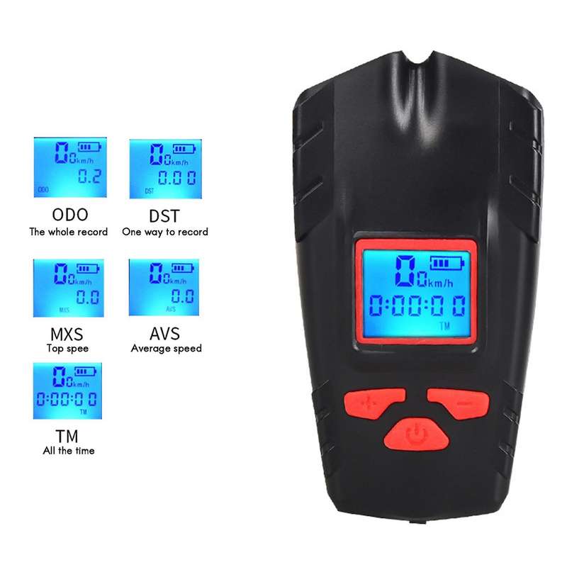 Bicycle Front Light with Stopwatch Bicycle Headlight with Horn Wireless Stopwatch Multifunctional Bi
