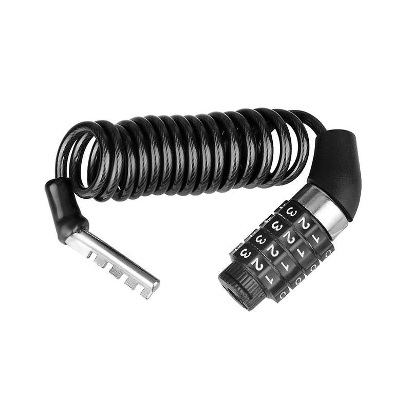 Bicycle Helmet Lock Easy to Use Affordable Mountain Bike Backpack Lock Portable Steel Cable Lock Cy