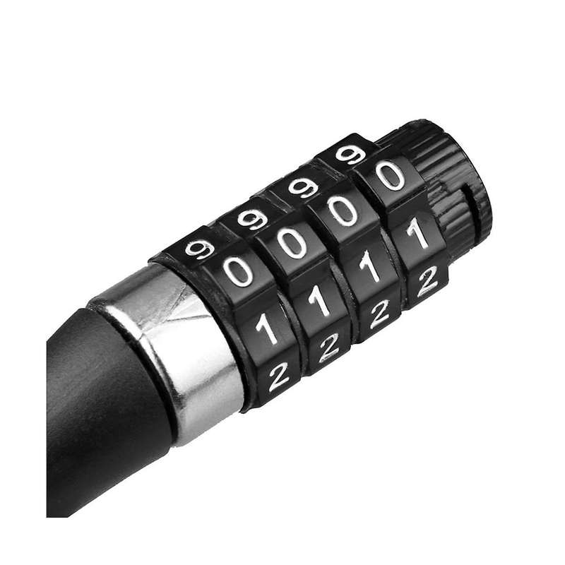 Bicycle Helmet Lock Easy to Use Affordable Mountain Bike Backpack Lock Portable Steel Cable Lock Cy