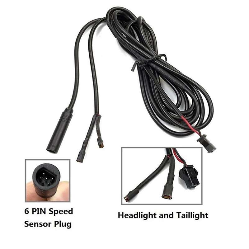 Bicycle Link Motor Parts Front and Rear Light Cables Scooter Link Cables Riding Gear Replacement Par