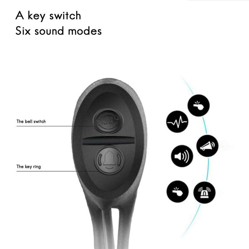 Bicycle Headlight Bicycle Speedometer for Bike with Horn, USB Rechargeable Cycle Head Light Fits All