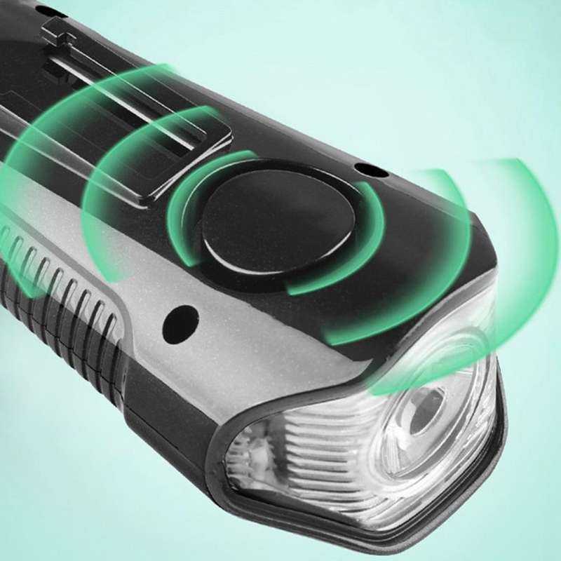 Bicycle Headlight Bicycle Speedometer for Bike with Horn, USB Rechargeable Cycle Head Light Fits All