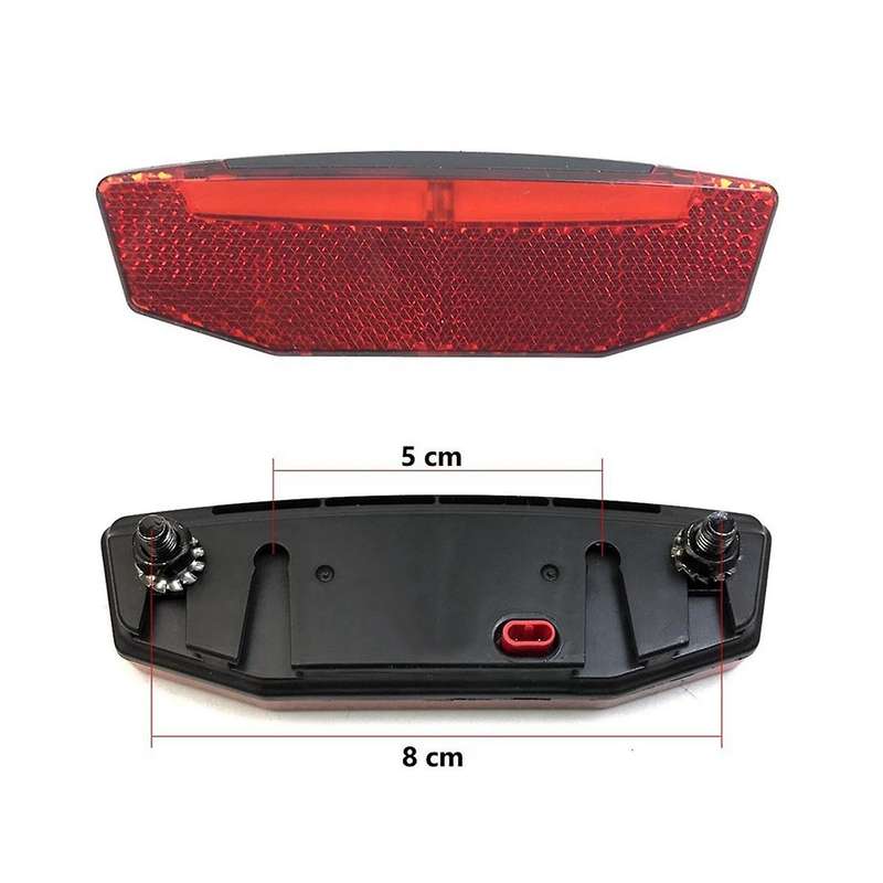 Bicycle Modified Lithium Battery Accessories 6V-60VLED Warning Tail Light Night Riding Equipment / W