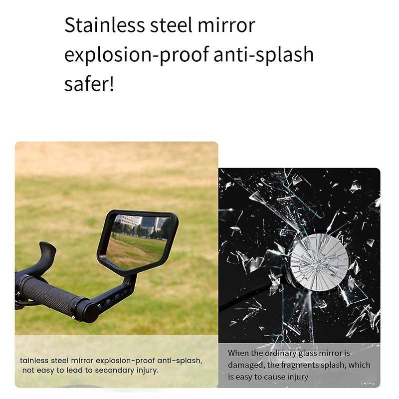 Bicycle Rear View Mirror Handlebar End Mountain Bike Wide Range Back Sight Reflector Adjustable View