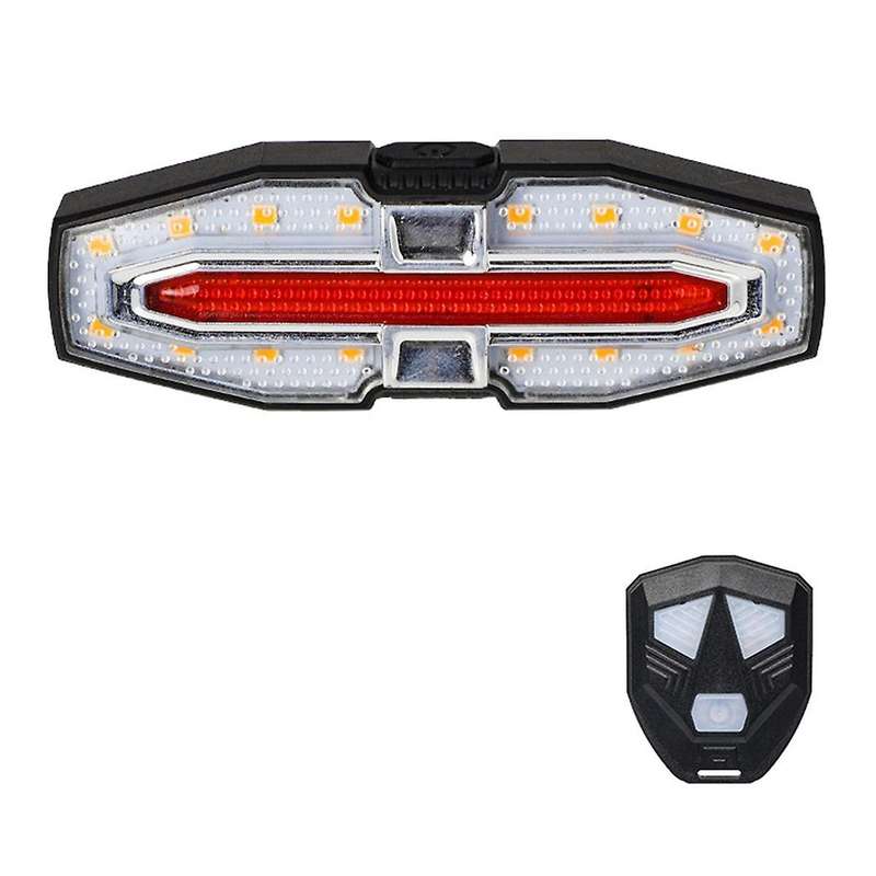 Bicycle Remote Control Taillight, Turn Signal with Horn, USB Rechargeable Taillight, Night Riding W