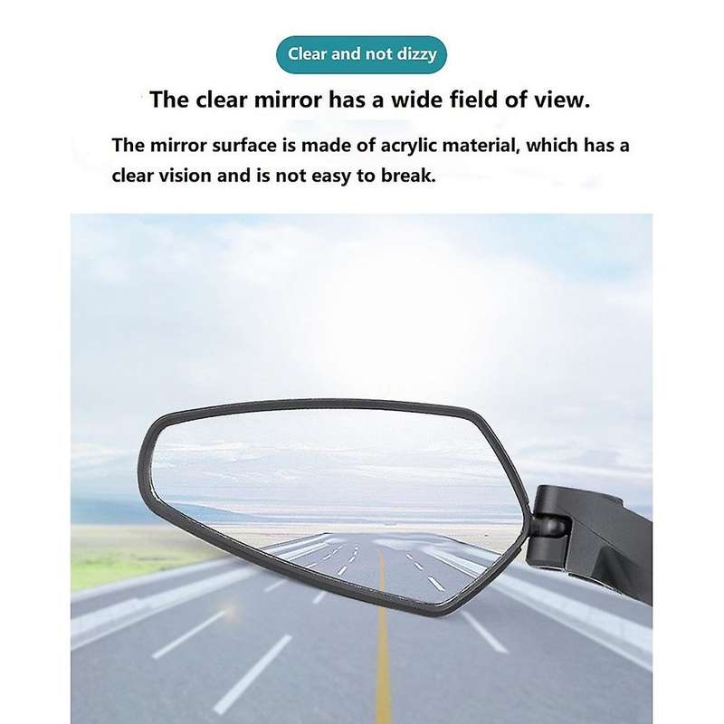 Bicycle Rear View Mirror Bike Cycling Wide Range Back Sight Reflector Adjustable Mirror,Right