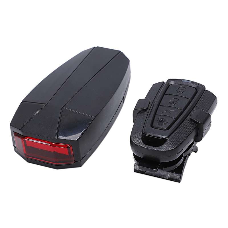Bicycle Remote Control Alarm Light Bike Anti-Theft Alarm Lock Led Taillight Wireless Remote Control