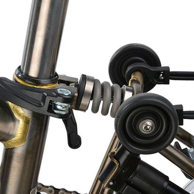 Bicycle Shocks Titanium Bike Cycling Coil Spring Suspension Shock for Bumper Absorber-Titanium
