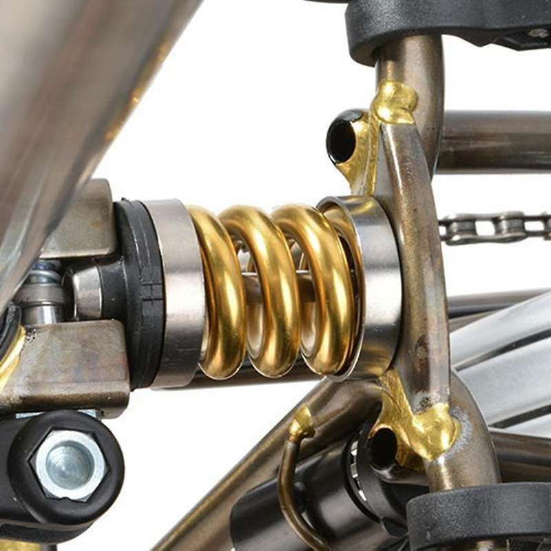 Bicycle Shocks Titanium Bike Cycling Coil Spring Suspension Shock for Bumper Absorber-Titanium