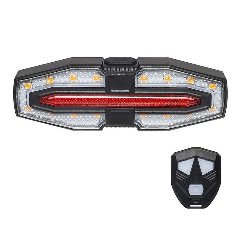 Bicycle Remote Control Taillight, Turn Signal with Horn, USB Rechargeable Taillight, Night Riding Wa