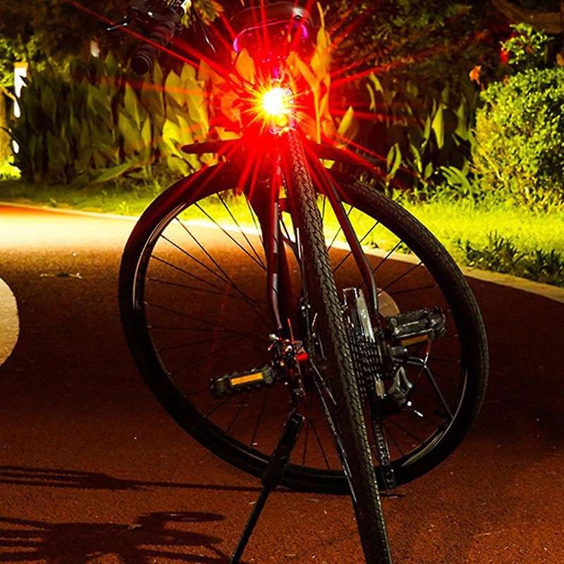 Bicycle Taillight Aluminum Alloy Helmet Light Night Riding Warning Light Mountain Bike LED Headlight