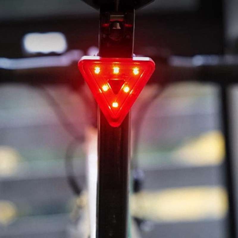 Bicycle Tail Lamp Charging Highlight Triangle Tail Lamp Riding Accessories