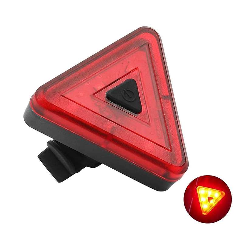 Bicycle Tail Lamp Charging Highlight Triangle Tail Lamp Riding Accessories