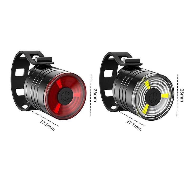 Bicycle Taillight Aluminum Alloy Helmet Light Night Riding Warning Light Mountain Bike LED Headlight