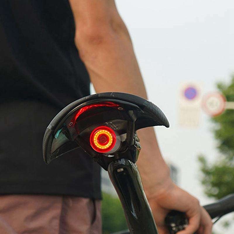 Bicycle Taillights IP65 Waterproof Press Sensing Battery Reminder Brake Sensor Tail Lamp Portable Li