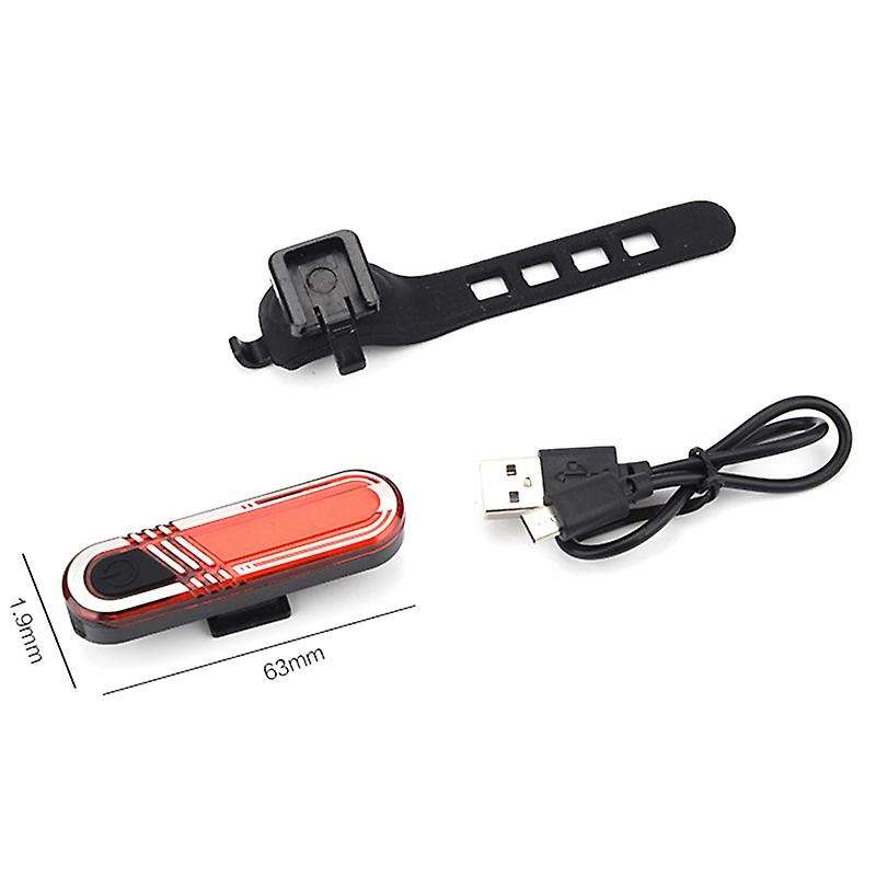 Bicycle Taillights Usb Charging Warning Light Highlighting Bead Taillights Portable Compact Tailligh