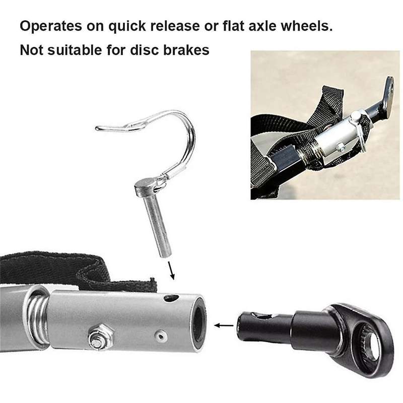 Bicycle Trailer Clutch Adapter Steel Hitch Pet Stroller Universal Coupler Linker Portable E-bike Tow