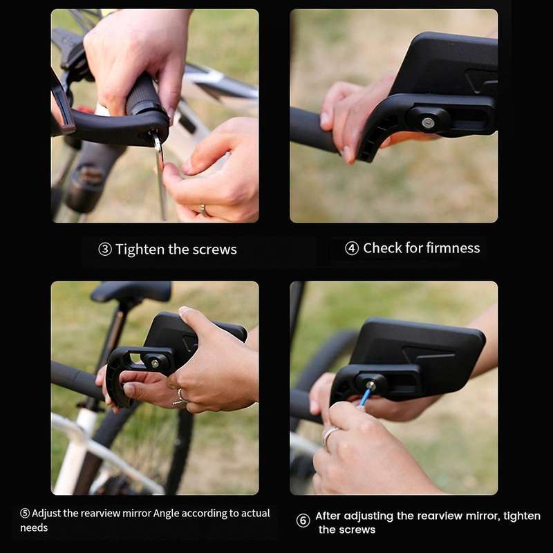 Bicycle Universal Wide Range Adjustable Rearview Mirror Bike Handlebar Rear View Mirror Bike Accesso
