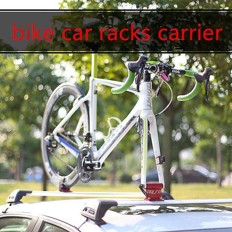 Bike Block Mount Alloy Bicycle Rack Bike Car Racks Carrier Quick-Release Fork Car for Road Bike Blac