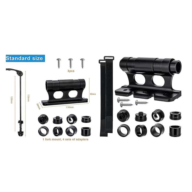 Bike Fork Mount Car Roof Rack Support Quick Release Thru Axle Carrier Road Bicycle Front Fork Block