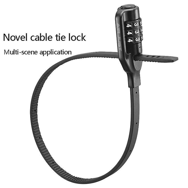 Bike Cable Lock Multi Stable Bicycle Helmet Lock Password Cycling Lock for Road Bike Gray