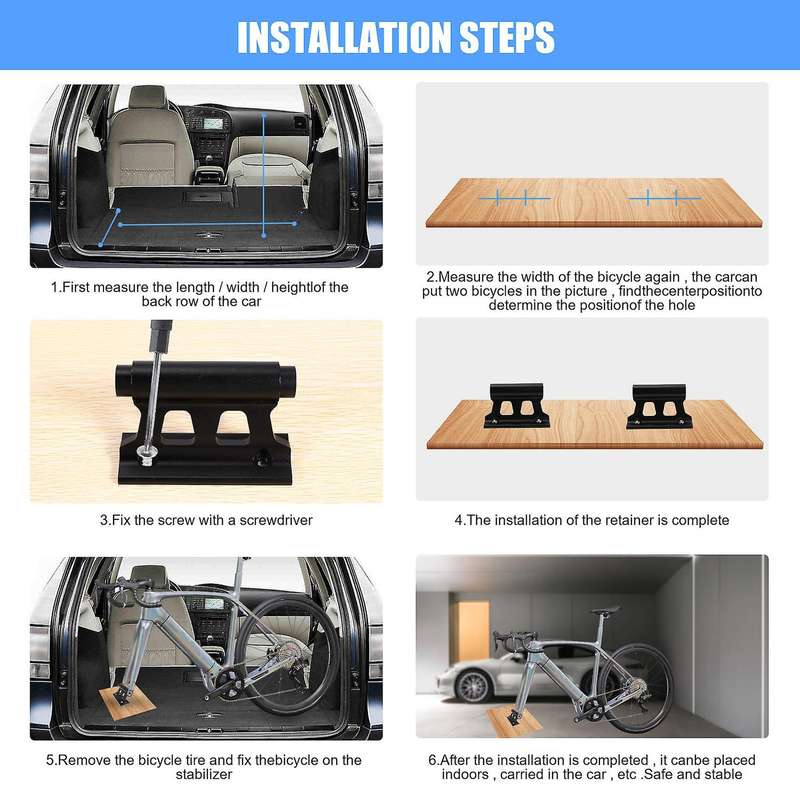 Bike Fork Mount Quick Release Fork Mount Truck Bicycle Carrier Fixed Clip Luggage Rack with Thru Axl