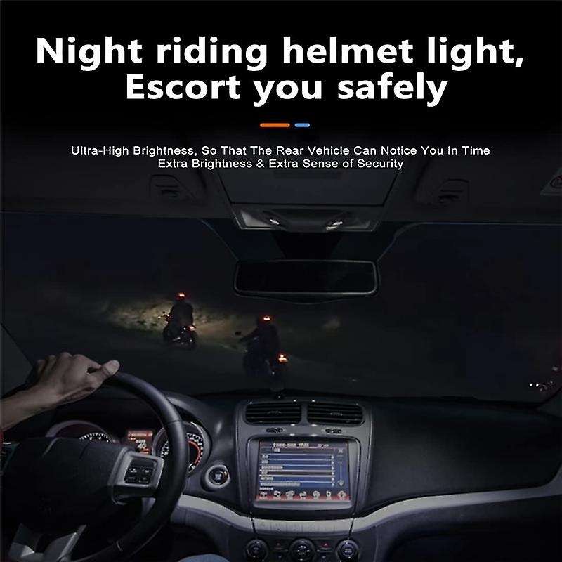 Bike Helmet Brake Light/LED Safety Warning Helmet Lights for Night Riding,Bicycle Warning TailLights