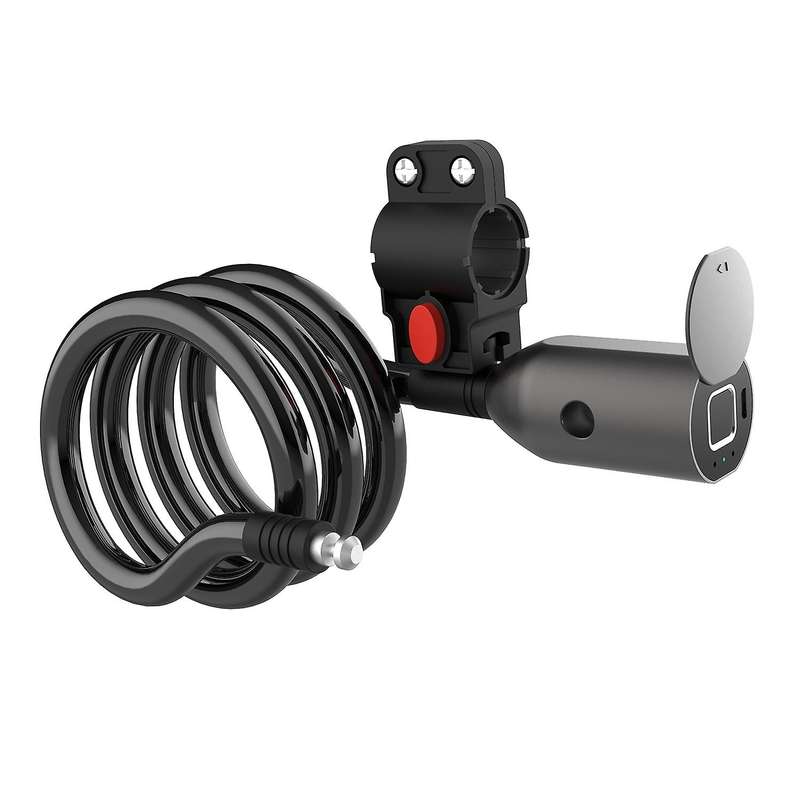 Bike Lock Bluetooth Fingerprint Lock Anti-Theft Waterproof Lock Fingerprint+APP Control for Bicycle