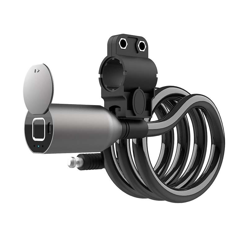 Bike Lock Bluetooth Fingerprint Lock Anti-Theft Waterproof Lock Fingerprint+APP Control for Bicycle