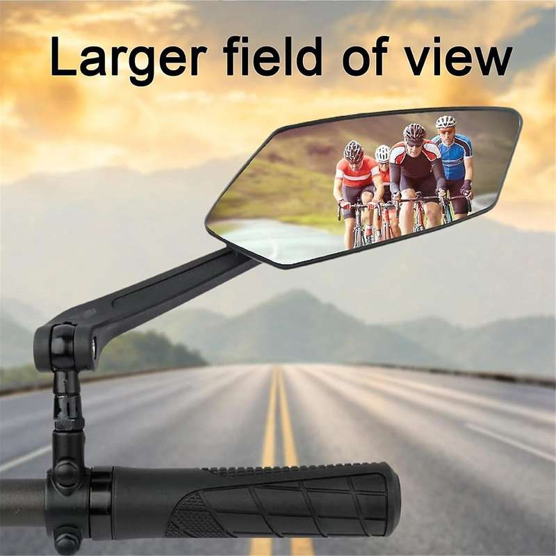 Bike Mirror 2 Pack, Bike Mirrors Handlebar Rearview Mirror, 360 Rotatable Bike Rear View Mirror, Saf