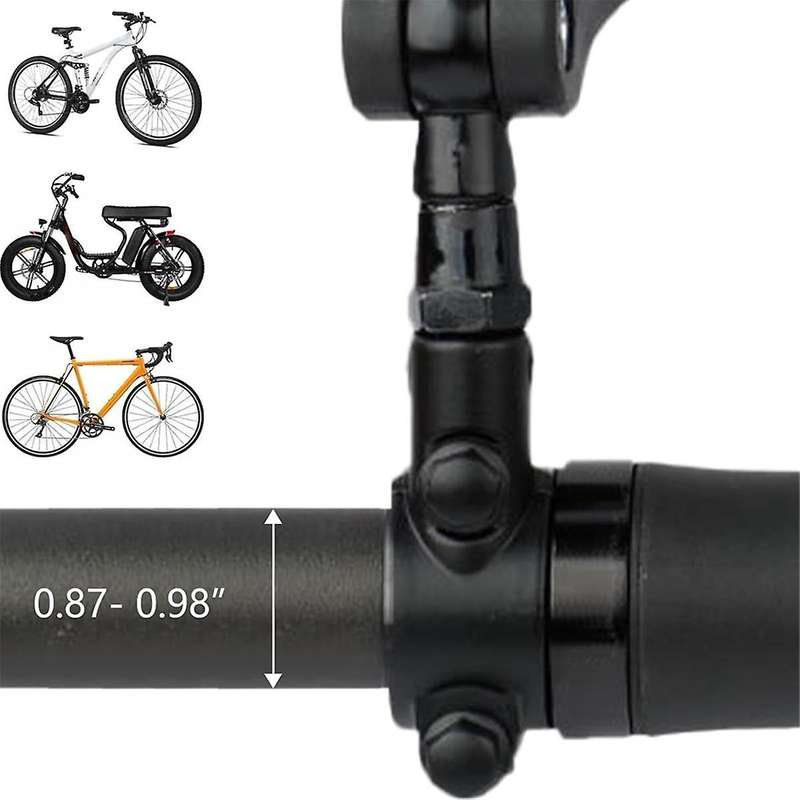 Bike Mirror 2 Pack, Bike Mirrors Handlebar Rearview Mirror, 360 Rotatable Bike Rear View Mirror, Saf