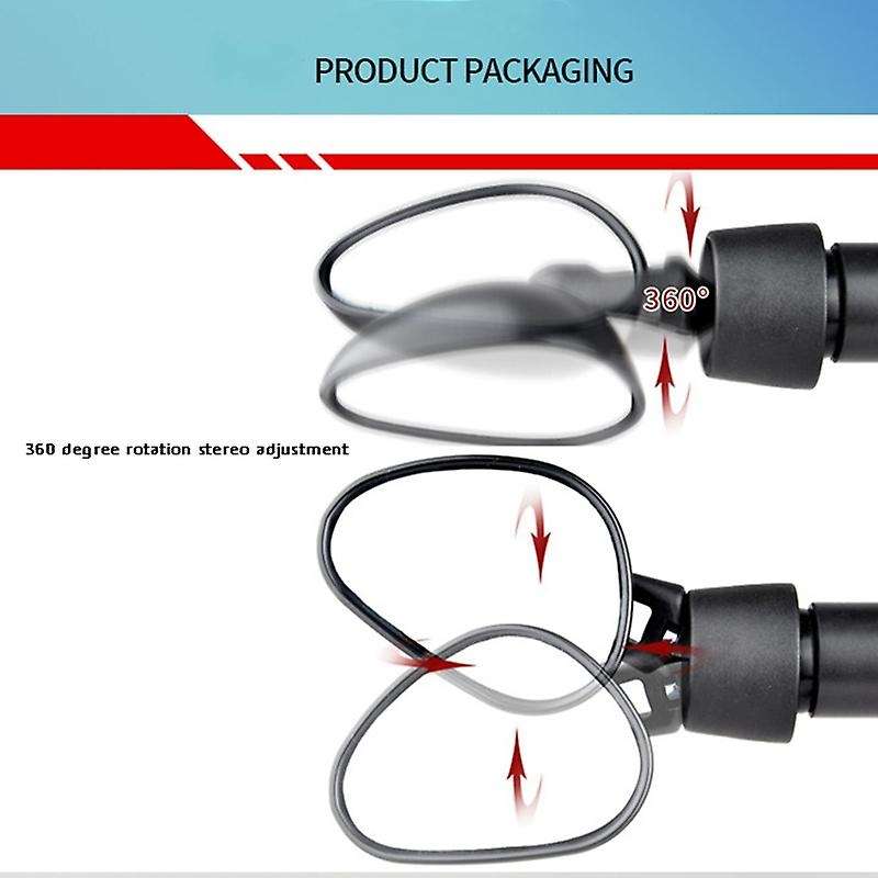 Bike Mirror Bicycle Barend Mirror Universal Rotate Cycling Handlebar Rear View Mirror Bike Accessory