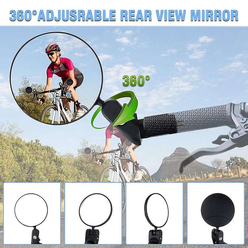 Bike Mirror,Bicycle Cycling Rear View Mirrors,Safe Rearview Mirror, Adjustable Handlebar Mounted Pla